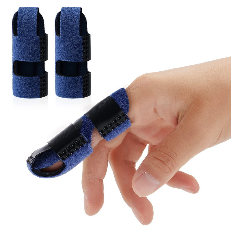Echify Finger Splints - Pack Of 2 Improved Finger Support Snap Finger Splint Finger Protection With Full Coverage Finger Bandage Finger Support For Arthritis & Broken Immobilization - NewNest Australia