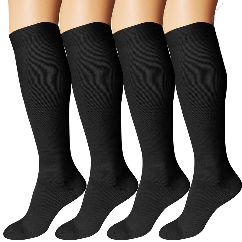 Ddobb 4 Pairs Of Compression Stockings For Men And Women, Support Stockings, Compression Socks, Support Socks, Travel Socks For Flight Sports Running Cycling - NewNest Australia