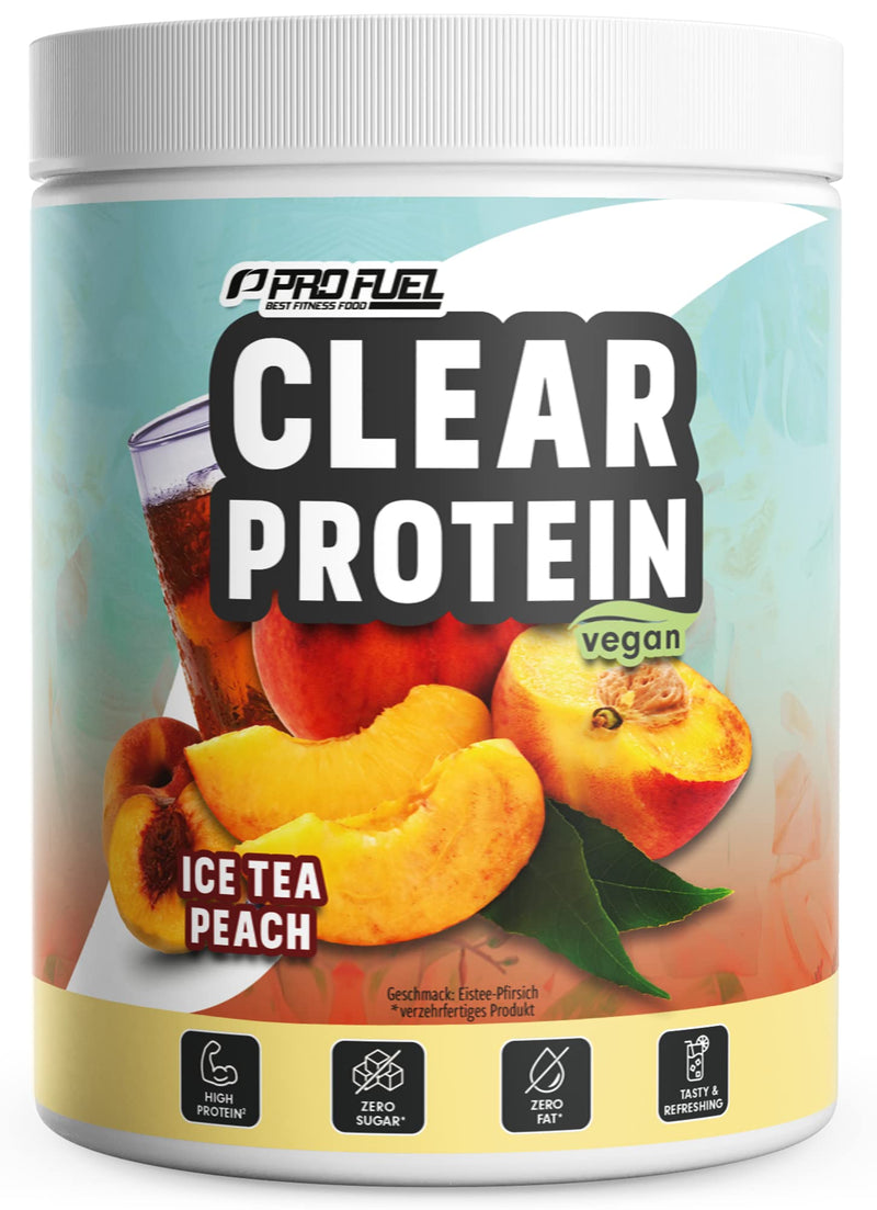 Vegan Clear Protein, 360 G, Ice Tea Peach, Incredibly Delicious &Amp; Refreshing Protein Drink, Vegan Clear Whey Protein/Iso Clear Alternative With High-Quality Pea Protein Hydrolysate, 56% Protein - NewNest Australia