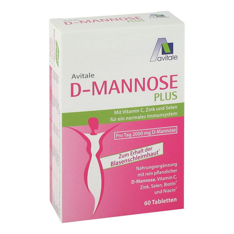 D-Mannose Plus 2000 mg tablets with vitamins and minerals 60 pieces - NewNest Australia