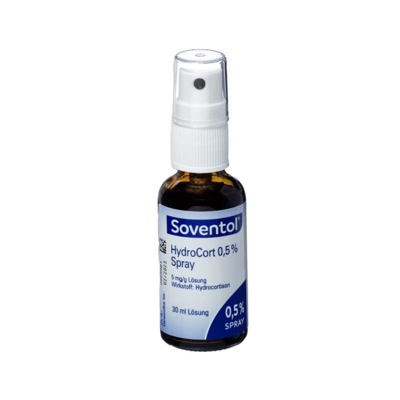 Soventol HydroCort 0.5% spray 30 ml for skin inflammation, skin allergies & sunburn - gently and quickly cools the skin - anti-inflammatory - NewNest Australia