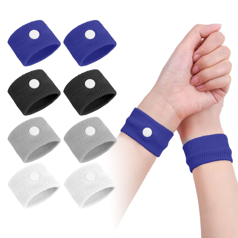 Acwoo Acupressure Bracelet, 4 Pairs Acupressure Band Anti-Nausea Wristbands For Adults And Children, Acupressure Bracelets For Pregnancy Nausea, Seasickness, Travel Sickness - NewNest Australia
