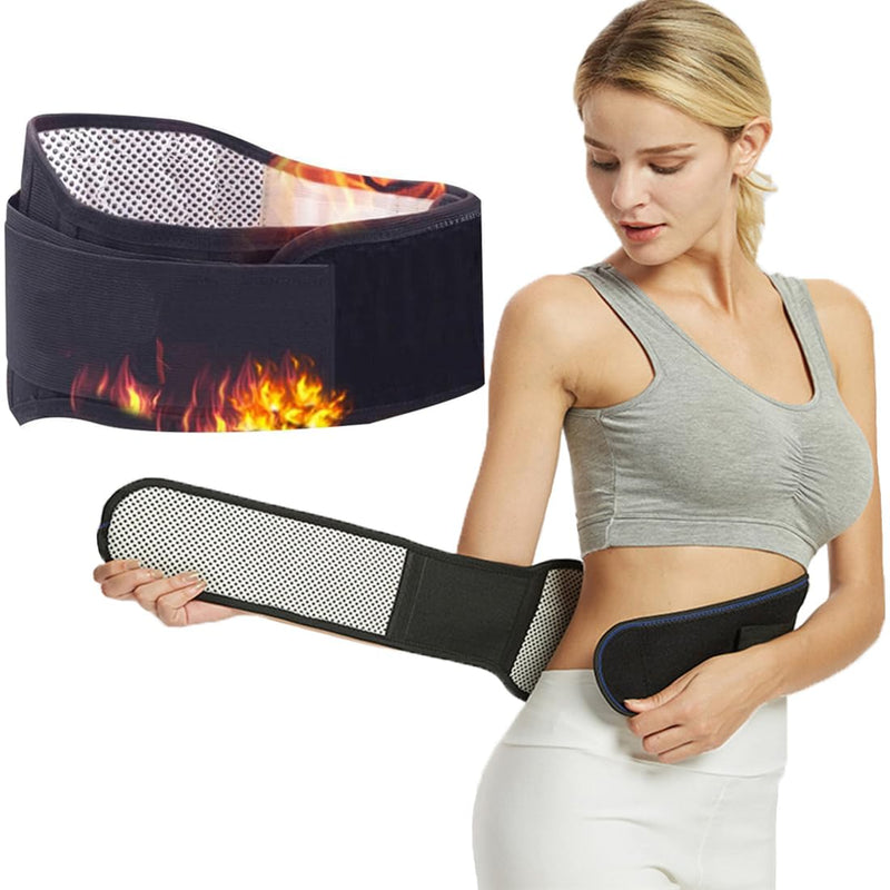 Back warmer self-heating kidney warmer magnetic field therapy waist warmer back waist support heat therapy magnetic protection heat belt thermal belly warmer heat protection back bandage women men black - NewNest Australia