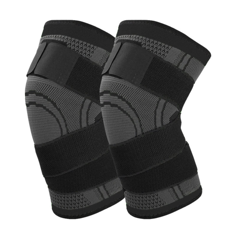 Knee Support Pack Of 2 Sports Knee Support With Adjustable Straps Men Women Knee Sleeve For Knee Pain, Meniscus Tear, Arthritis, Tendonitis, Running, Climbing, Weights (Black, Xl) - NewNest Australia