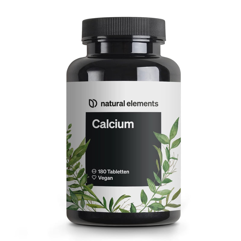 Calcium tablets - 800 mg calcium from calcium carbonate per daily dose - 180 tablets for 3 months - vegan, high dosage, without unwanted additives - produced in Germany & laboratory tested - NewNest Australia