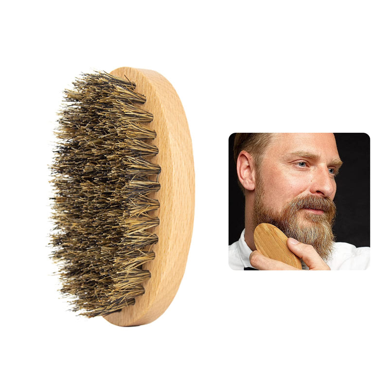 Beard brush, beard brushes for men, beard brush with boar bristles, pocket mustache and beard brush, perfect beard care tool for men, for men beard styling, care and design 1 piece - NewNest Australia