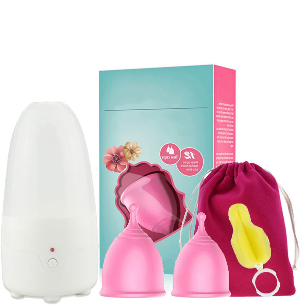 Period Cup, Menstrual Cup, Reusable Silicone Cup With Storage Bag, Foldable Silicone Menstrual Cup, Cup Set For Women'S Hygiene, Leak-Proof Menstrual Cup (Eu) - NewNest Australia