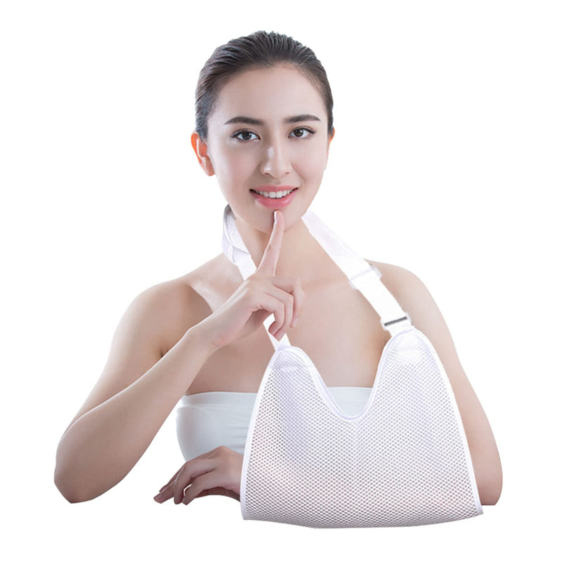 Kiuiom Arm Sling Shoulder, Adjustable Arm Loop With Breathable Mesh For Men And Women, Shoulder Strap, Arm Sling Shoulder Left Right, For Broken Wrist, Arm, Crooked Shoulder - NewNest Australia