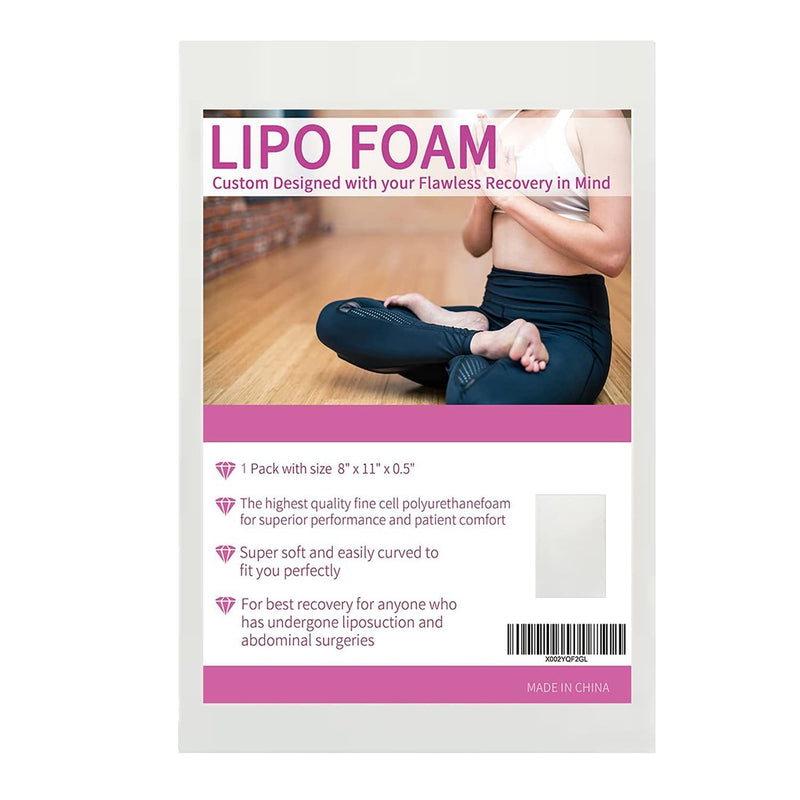 KAIHENG 4 Packs Lipo Foam Pads From Board Post Surgery 8''*11''*0.5'' Liposuction Surgery Foam Sheet Help with Post-Operative Liposuction, Abdominoplasty - NewNest Australia