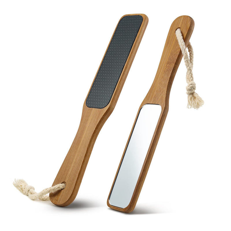 Fvion Callus Remover - 2-In-1 Nano Glass Callus Rasp With Mirror, Professional Callus File For Wet & Dry Feet, Foot Rasp For Hard And Dead Skin, Foot Care Safe & Fast - NewNest Australia