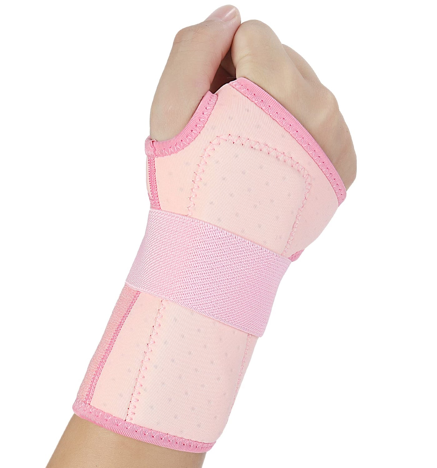 Wrist Support, Adjustable Day/Night Wrist Splint With Metal Splint  Stabilizer, Elastic Wrist Brace Relief For Carpal Tunnel, Tendinitis,  Arthritis, Pain (M, Left)