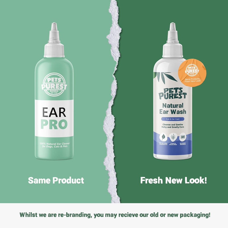 Pets Purest Ear Cleaner for Dogs 250ml - Recommended by Veterinarians in the UK - Dog Ear Cleaner for Head Shaking, Itching and Smelly Earwax - 100% Natural Ear Cleaner - PawsPlanet Australia