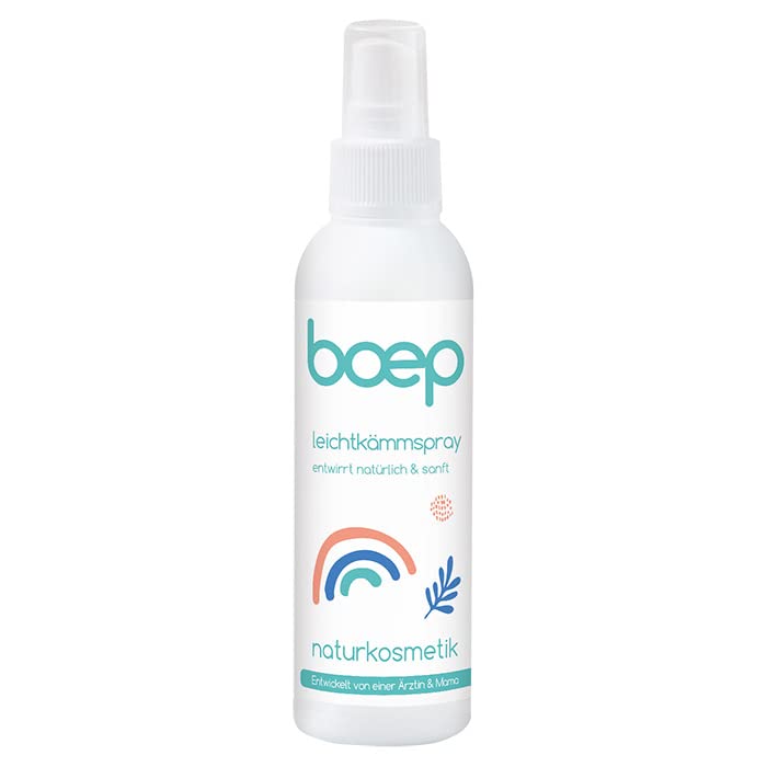 boep easy combing spray for children | Natural cosmetics combability spray without perfume | The Anti-Ziep Spray detangles children's tousled hair (150ml) Unscented - NewNest Australia