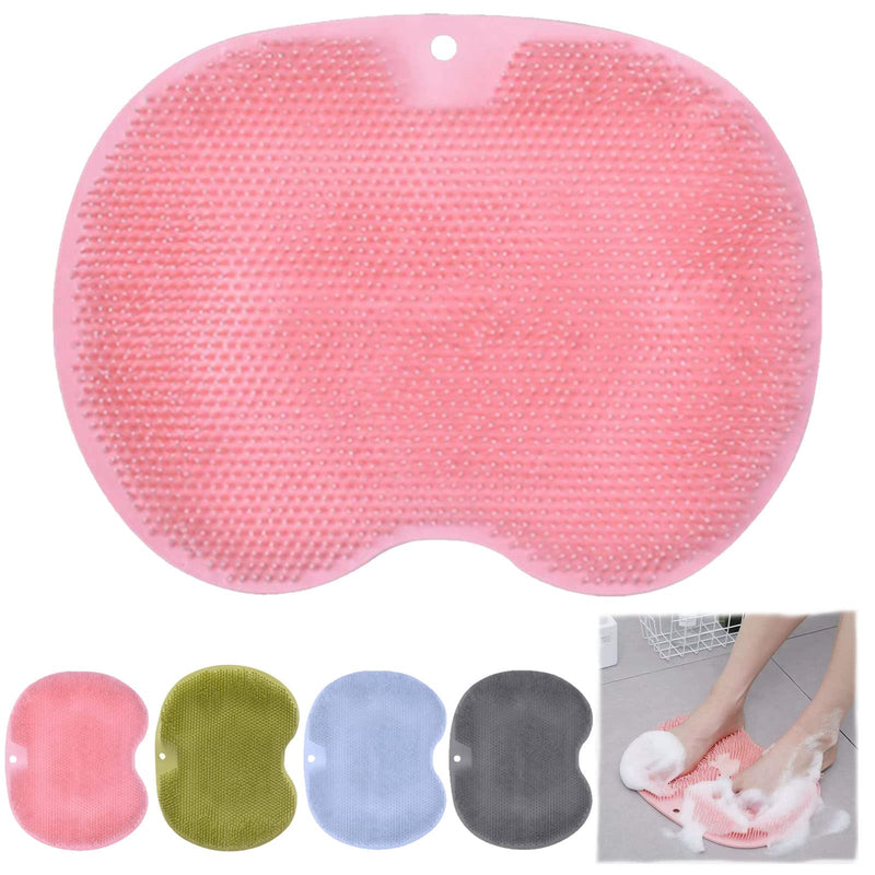 Non-Slip Silicone Massage Pad, Back Massage Pad, Foot Brush And Body Brush With Suction Cup Silicone, Foot And Back Scrubber, Soothing And Relaxing Massage Pad For Body, Foot Bath (Red) - NewNest Australia