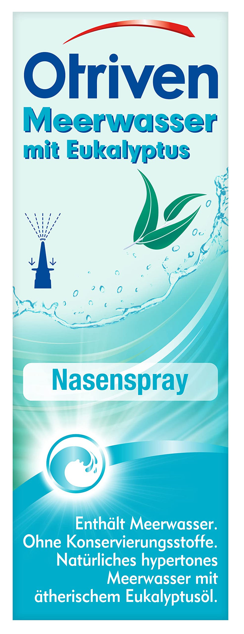 Otriven sea water nasal spray with eucalyptus clears the stuffy nose when you have a cold with a natural decongestant effect, 20 ml - NewNest Australia