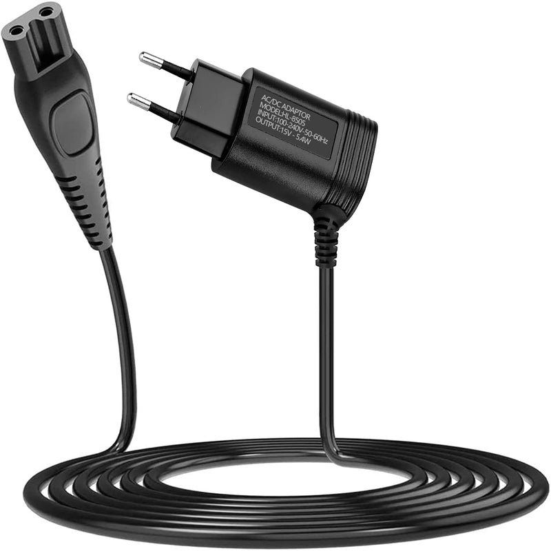 Shaver 15V 1.1M Charger Compatible Suitable for Philips Norelco HQ8505 9000 7000 5000 3000 Series QT4022 PT860 AT750 S5050 QC at PT RQ QG HQ Beard Trimmer Charger Power Supply Head Charging Cable - NewNest Australia