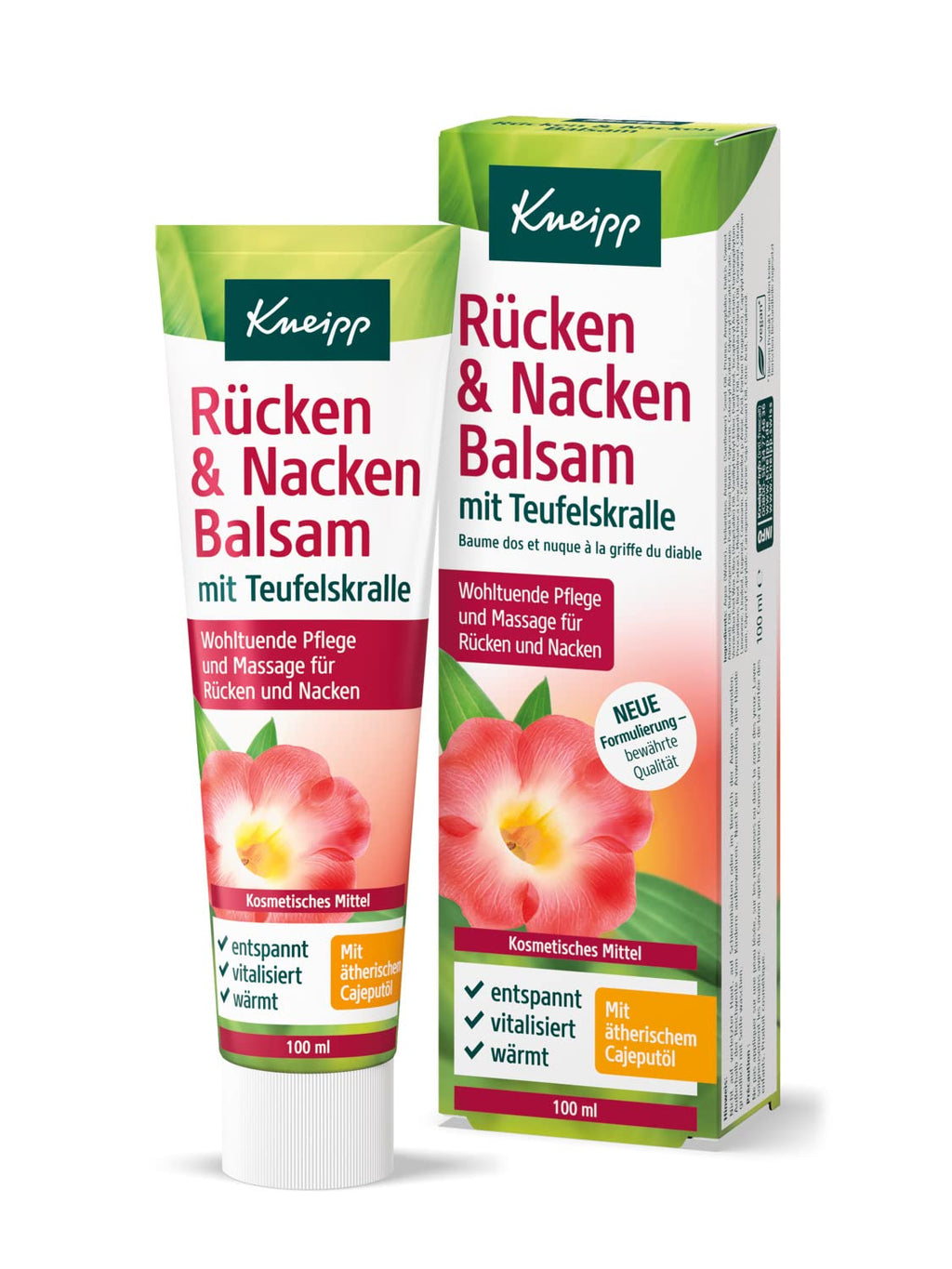 Kneipp Back And Neck Balm - Care And Massage With Valuable Extract Of Devil'S Claw And Natural Essential Oils From Lavender And Cajeput - For Back, Neck And Shoulder - 100 Ml - NewNest Australia