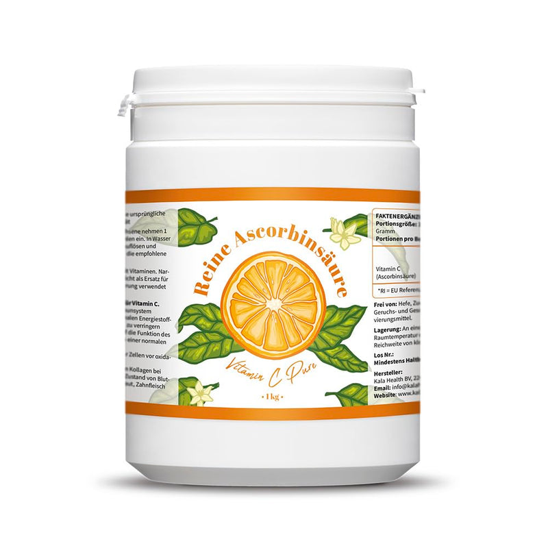 Vitamin C Pure 1kg - Vitamin C Powder - Pure Ascorbic Acid - 1000 Day Supply x 1000mg High Dose - With Measuring Spoon - Vegan - Premium Quality - NewNest Australia