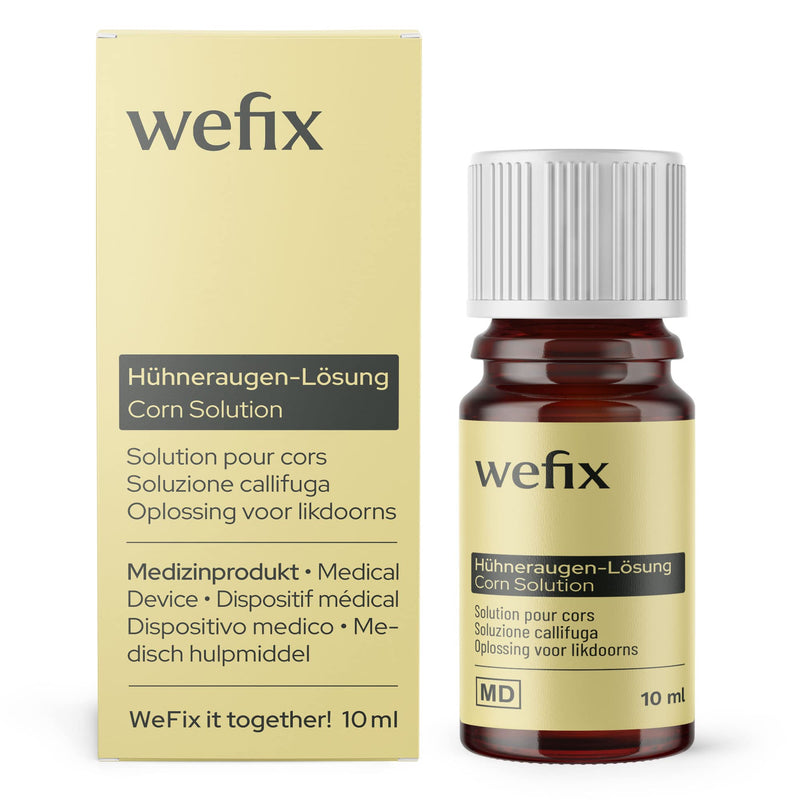 WeFix corn remover solution 10ml - medical product from 6 years - effectively remove calluses and corns - corn tincture with brush - NewNest Australia