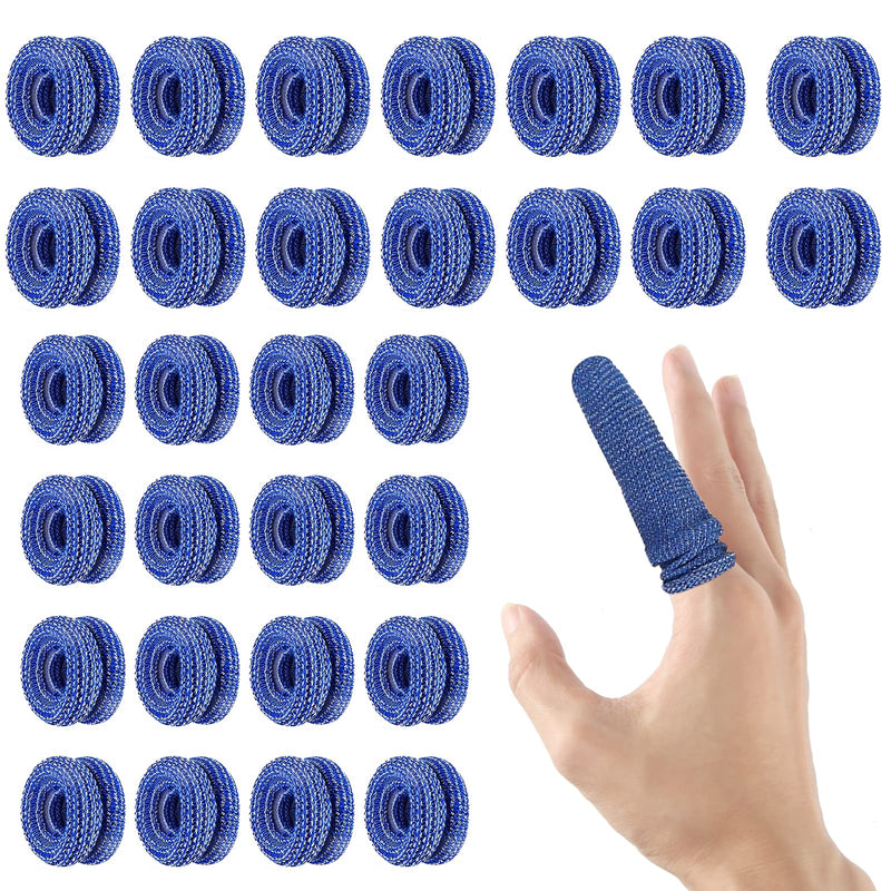 Pack Of 30 Finger Bandages, Blue Finger Cots Bandage Finger Plasters Finger Bob, Stretchy Finger Plasters Breathable Finger Cots For Work Kitchen Finger Protection For Injuries - NewNest Australia