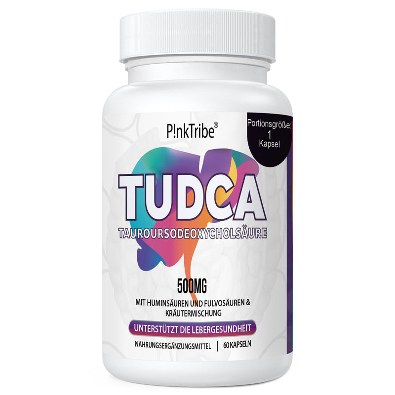 TUDCA 500mg, Tauroursodeoxycholic Acid with Humin and Fulvic Acids, Beet Root and More, Tudca Bile Salt Supplement, 60 Capsules 1 - NewNest Australia