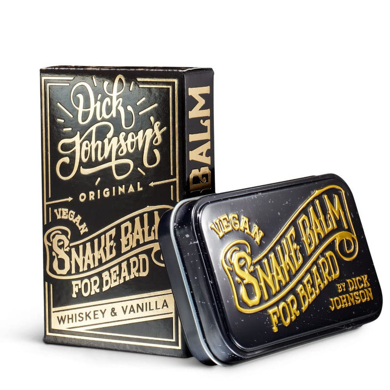 Dick Johnson Beard Balm Whiskey & Vanilla - Vegan beard wax without beeswax - Nourishes and shapes the beard with natural oils and candelilla wax - 55ml - NewNest Australia