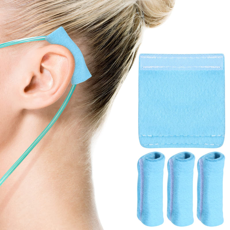 Healvian 4 Pieces Oxygen Tube Ear Pads Oxygen Cannula Ear Protection Nose Cubes Ear Cushion Ear Protection Ear Pain Prevention For Oxygen Nose Glasses Inhalation Devices Accessories - NewNest Australia