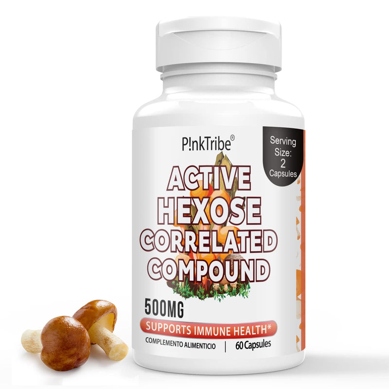 Active Hexose Correlated Compound Supplement High Dose 500Mg With Alphaglucan And Beta-Glucan, Immune Health, Liver Function, 60 Veggie Capsules (Pack Of 1) Pack Of 1 - NewNest Australia