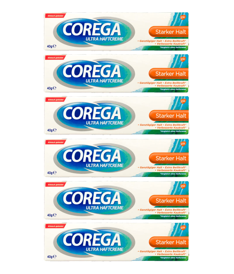 Corega adhesive cream ultra strong hold 40ml, 6 pieces. - NewNest Australia
