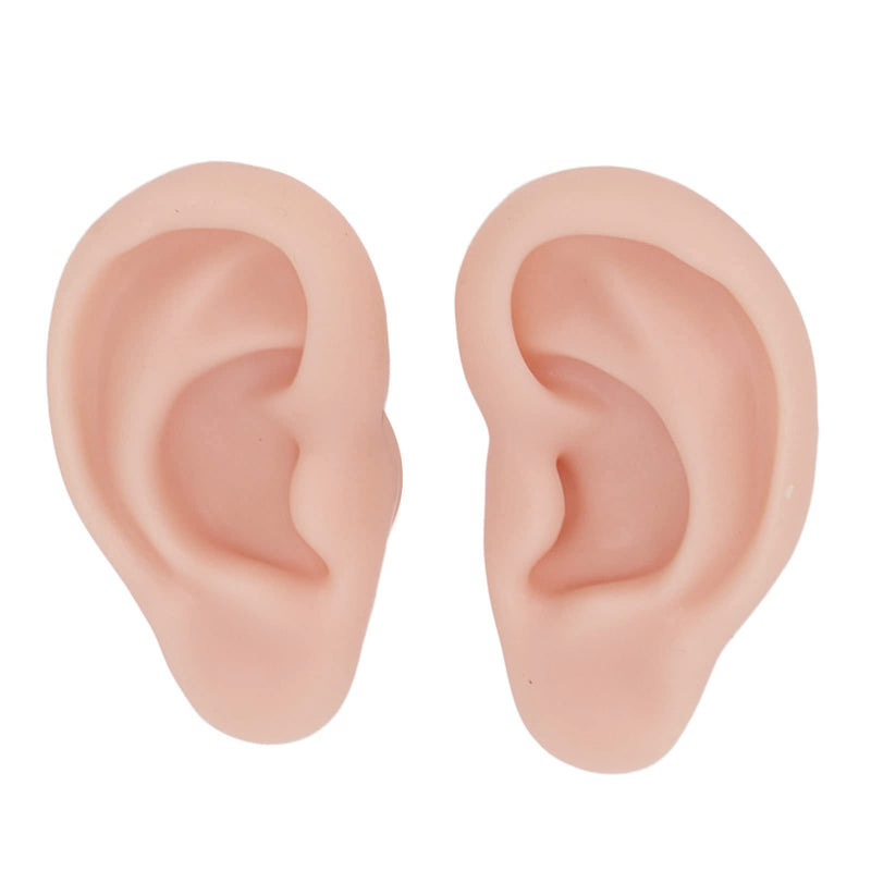 Fake Ear Model, Easy To Wear, Reusable Simulation, Realistic Practical Experience, Soft Human Silicone Ear, Widely Used For Ear Piercing (Medium Flesh Color) - NewNest Australia