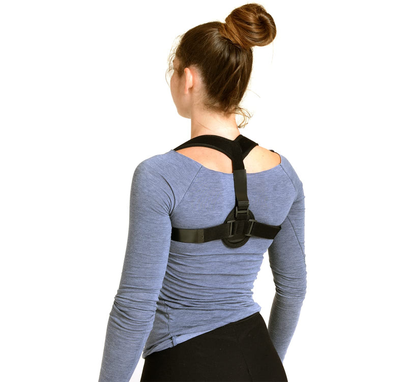 Sporttherapy Shoulder Strap Posture Corrector Back Straightener Made Of Breathable Fabric Straight Back Through Clavicle Orthosis Posture Corrector Certified Medical Device (S) - NewNest Australia