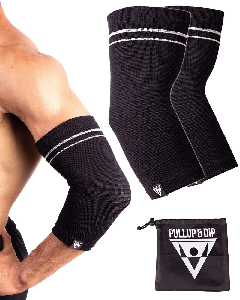 Pullup & Dip Elbow Bandages For Men And Women, 1 Pair Of Fitness Elbow Support Stabilises Joints Non-Slip Tennis Elbow Bandage, Sports Bandage For Fitness, Strength Training, Basketball - NewNest Australia