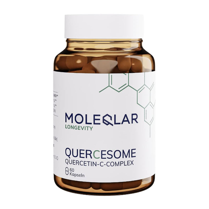 MoleQlar high-dose quercetin capsules - 60 capsules of premium quercetin C complex - 500 mg quercetin phospholipid per serving - 20x better bioavailability than powder - NewNest Australia