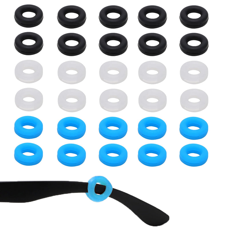 Non-Slip Pads Ear Glasses Ear Hooks Glasses 15 Pairs Glasses Holder Ear Round Silicone Glasses Non-Slip Holder Glasses Hooks For Glasses Sports Glasses Sunglasses Reading Glasses - NewNest Australia