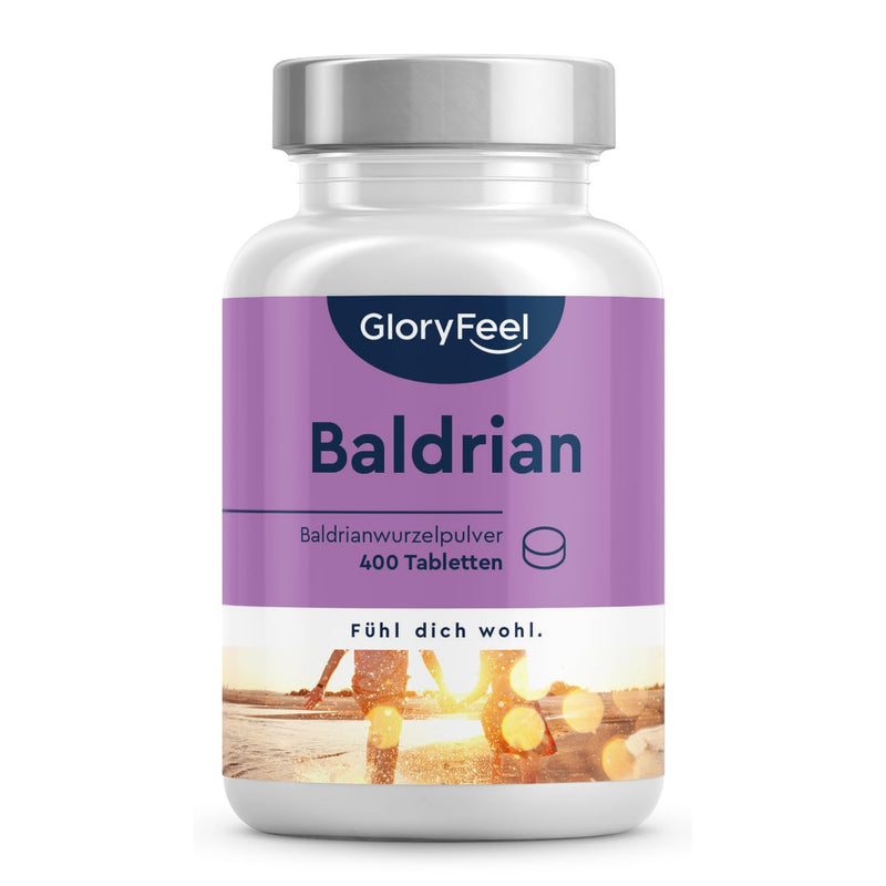 Valerian High Dose - 400 Vegan Tablets For Soothing - Over 1 Year Supply - Quiet Sleep And Inner Serenity - Vegan And Without Unwanted Additives Made In Germany - NewNest Australia