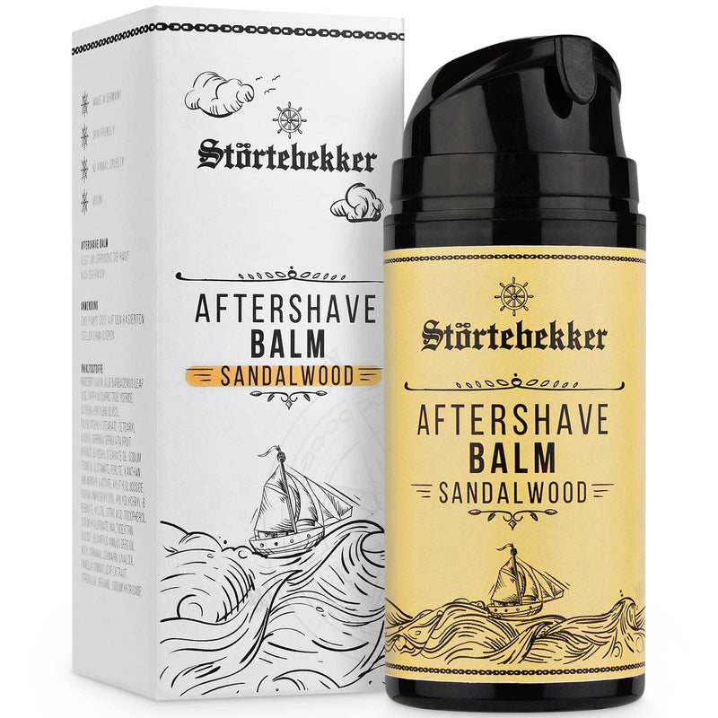 St√∂Rtebekker Premium After Shave Balm - Perfect For Shaving Treatment - After Shave Men - Pleasant Sandalwood Fragrance - High-Quality Ingredients - Gift Idea - Made In Germany - NewNest Australia