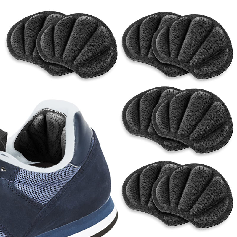 Sibba Heel Pad Inserts Grips 4 Pairs Shoes High Heels Cushions Too Big Shoe Protectors Sticker Filler Pads Arch Support Sneakers Insole Sole Comfort for Women Men (Black) 4 Pairs Black Heel Pads - NewNest Australia