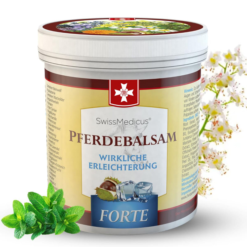 Swissmedicus Horse Balm Massage Gel With 25 Herbal Extracts (Comfrey, Horse Chestnut, Arnica, Eucalyptus) Noticeable Relief During Massage For Muscles, Joints, Back Cooling Extra Strong 250Ml 250.00 Ml (Pack Of 1) - NewNest Australia