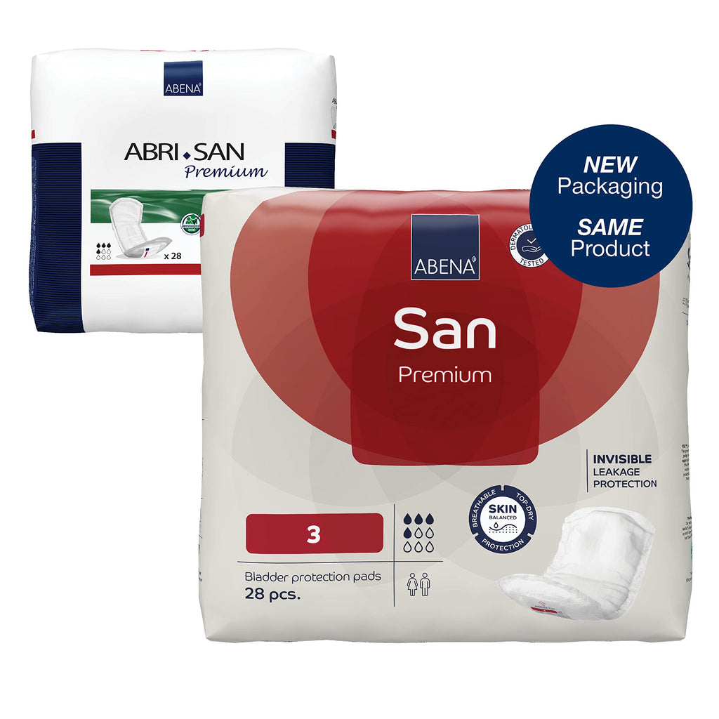 Abena San Premium Incontinence Pads For Men And Women, Breathable And Comfortable, Quick Absorption, Discreet And Effectively Shaped Incontinence Pads For Men/Women - Premium 3, 500Ml - NewNest Australia