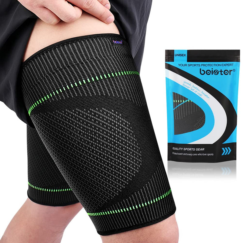 Beister Thigh Brace Thigh Compression Stabilizer Non-Slip Thigh Compression Bandage For Men & Women (Pack Of 2), Hip Braces For Hip Joint Pain, Quad Hamstring, Arthritis - NewNest Australia