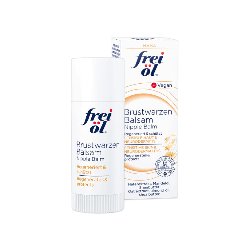 free oil nipple balm, for breastfeeding mothers with sensitive nipples, during & after pregnancy, suitable for neurodermatitis, with almond oil, tasteless & odorless, vegan, 7.5ml - NewNest Australia