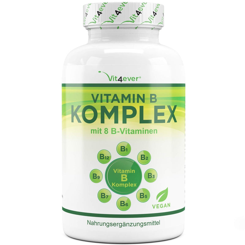 Vitamin B Complex - 365 Tablets - All 8 B Vitamins In 1 Tablet - Vitamin B1, B2, B3, B5, B6, B12, Biotin & Folic Acid - Laboratory Tested - Premium Quality - Vegan - NewNest Australia
