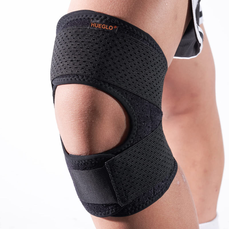 Hueglo, Knee Support For Men And Women, Knee Support With Side Stabilizers For Meniscus, Tear, Knee Pain, Adjustable Patella Knee Support, Knee Support For Acl, Mcl, Arthritis, Injury, Recovery (L) - NewNest Australia