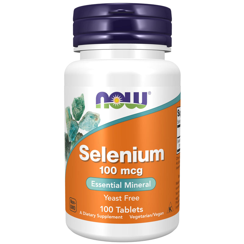 Now Foods, Selenium (selenium), 100mcg, yeast-free, 100 vegan tablets, laboratory tested, vegetarian, gluten-free, soy-free, non-GMO - NewNest Australia