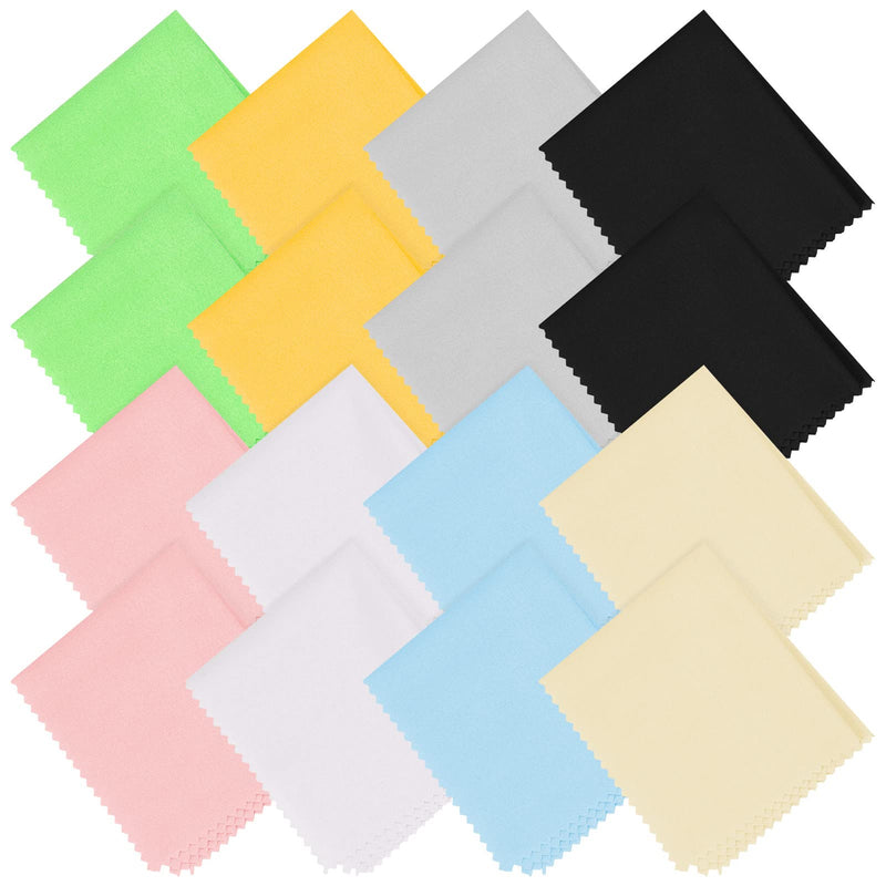ALTcompluser Pack of 16 Microfibre Glasses Cleaning Cloths Glasses Cleaning Cloth Microfibre 15 x 18 cm Microfibre Cleaning Cloths Glasses Cleaning Cloth Microfibre Display for Glasses, Screens, Tablets, Glasses - NewNest Australia