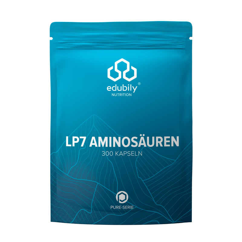 Edubily Nutrition Lp7 Eaa Capsules - Complex Of 7 Essential Amino Acids - L-Leucine, L-Phenylalanine, L-Lysine Hcl, L-Isoleucine, L-Histidine Hcl, L-Valine, L-Tryptophan - 300 Capsules - NewNest Australia