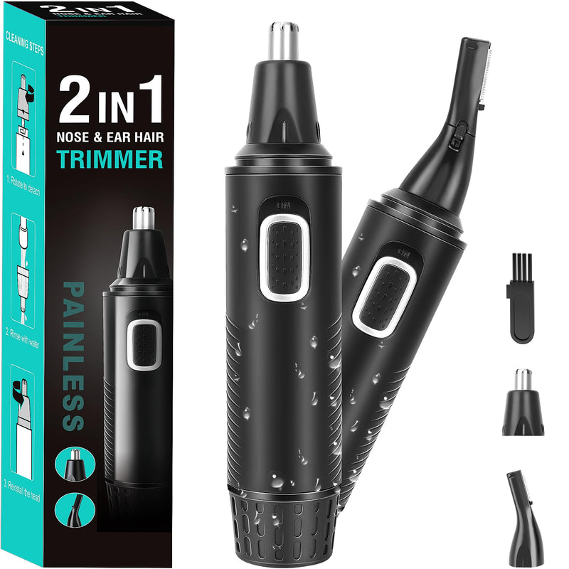 Nose Hair Trimmer Nose Hair Trimmer Ear Hair Trimmer, Nose and Ear Hair Trimmer, Eyebrow Lip Hair Painless Epilator, IPX7 Washable Facial Hair Remover for Men and Women - NewNest Australia