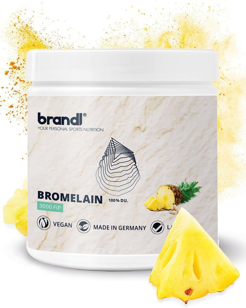 Bromelain High Dose Natural Enzymes From Pineapple By Brandl, 3,000 Fip Per Capsule, Also Ideal For Athletes, Pack Of 60 Bromelain Capsules With 600 Mg Pineapple Enzyme Each - NewNest Australia