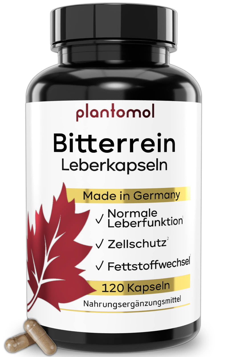 13-Fold Bitterrein Liver Complex - 120 Liver Capsules With 13 Ingredients Such As Choline For Normal Liver Function & Milk Thistle Artichoke Dandelion Desmodium - Liver Treatment Capsules By - NewNest Australia