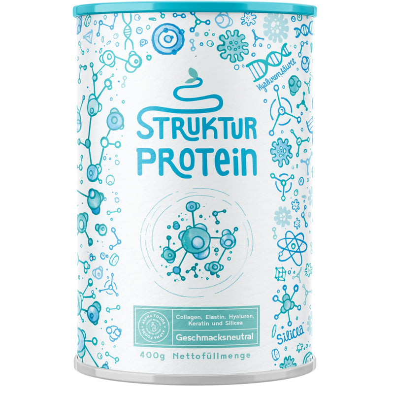 Structural Protein - Collagen Powder With Marine Elastin, Hyaluronic Acid, Keratin And Silicea - Collagen Hydrolysate Peptides Type I, Ii, Iii & Iv - Neutral In Taste - 400 G Collagen - NewNest Australia